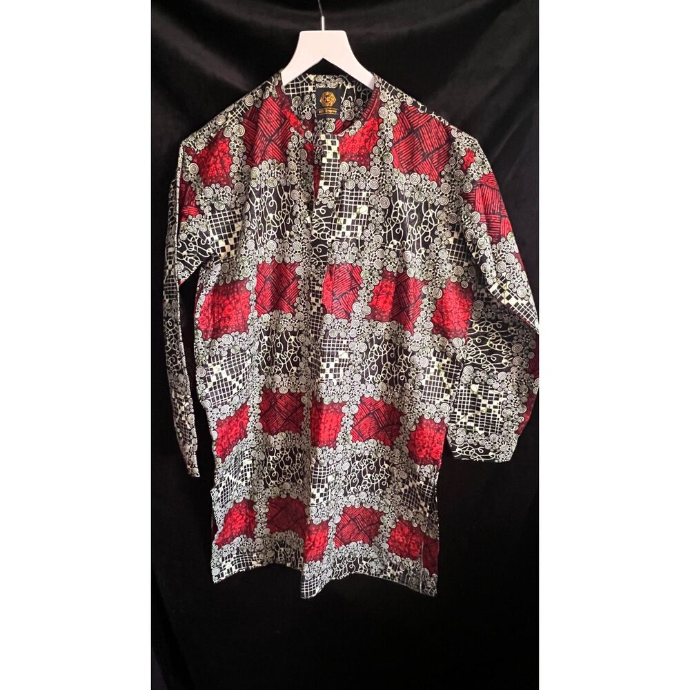 KBS Empire Men's West African Traditional Print Shirt XL